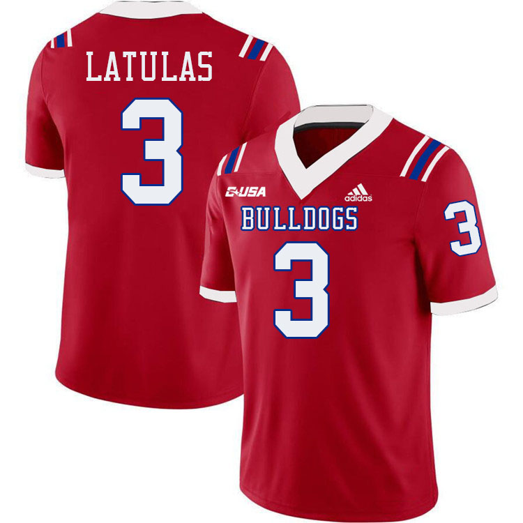 Dedrick Latulas Louisiana Tech Jersey,LA Tech Bulldogs Football Jerseys,Uniforms,Gears-Red